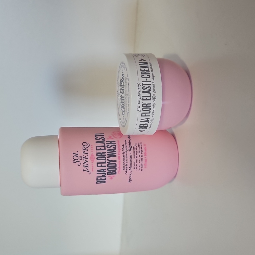 Sol de Janeiro Pink Beija Flor Elasti-Cream & Body Wash Duo
